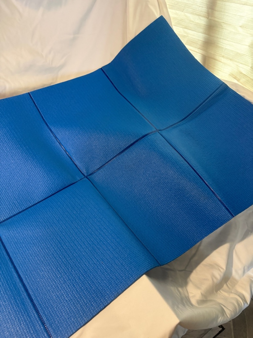 Blue Foldable Exercise Mat - Picture 3 of 4